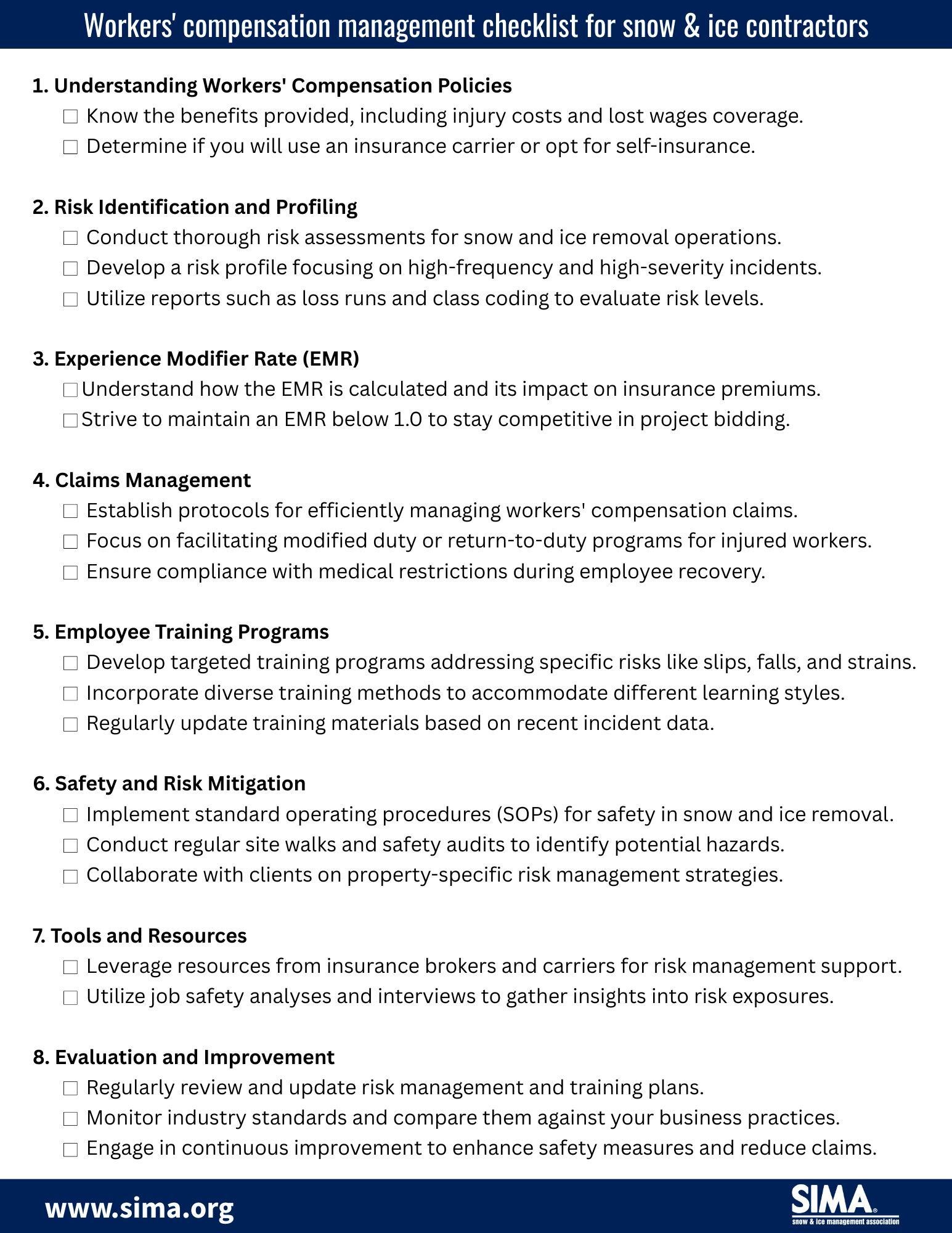 Comp Box Checklist Snow Removal & Snow Plowing Services Chicago IL, Denver CO, New York NY ...